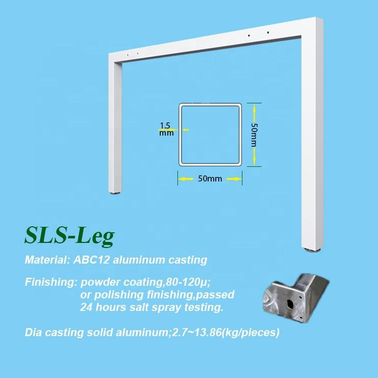 White Home Office Desk Modern Design Metal Leg Office Table Student Computer Desk