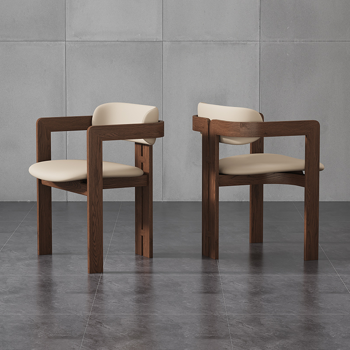 Comfortable Soft Pack Seat with Solid Wood Backrest Chair