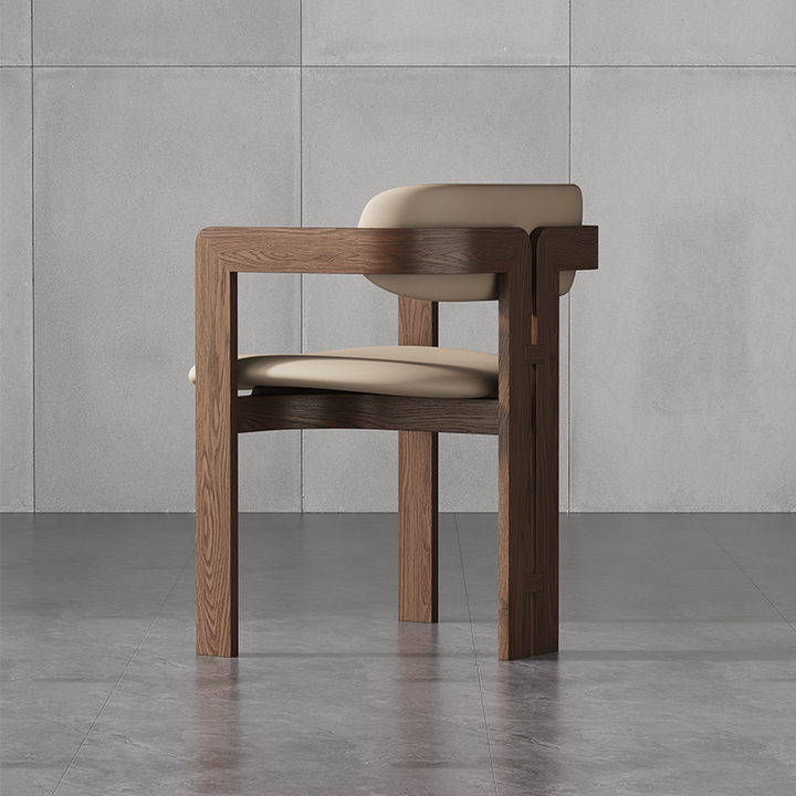 Comfortable Soft Pack Seat with Solid Wood Backrest Chair