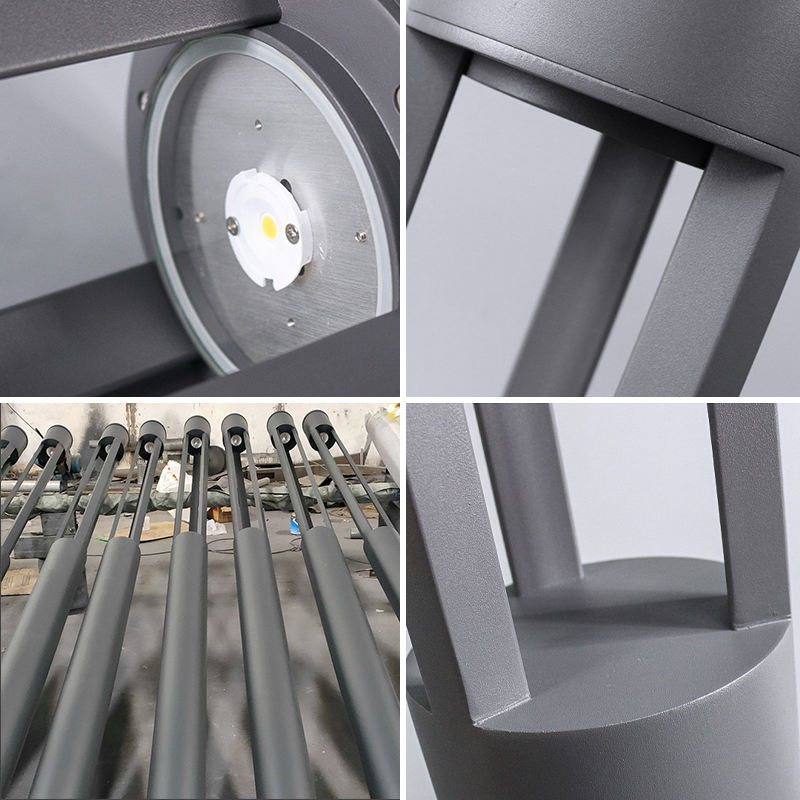 Simple Outdoor Waterproof Courtyard Lighting Round Pole IP65 Garden Light 30W Landscape Led Garden Light