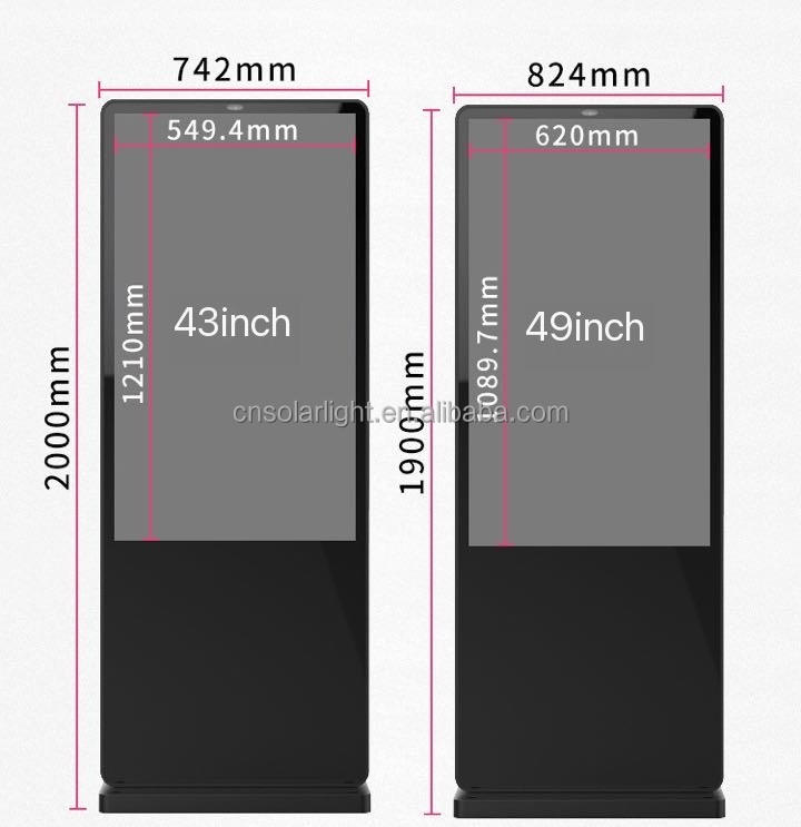 Digital LCD Display Advertising Signage LED Light Source for Office Application