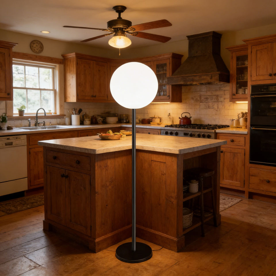 American Market Modern Minimalist Floor Lamp CE ROHS Certified LED Light Plastic Body Remote for Hotels Living Room