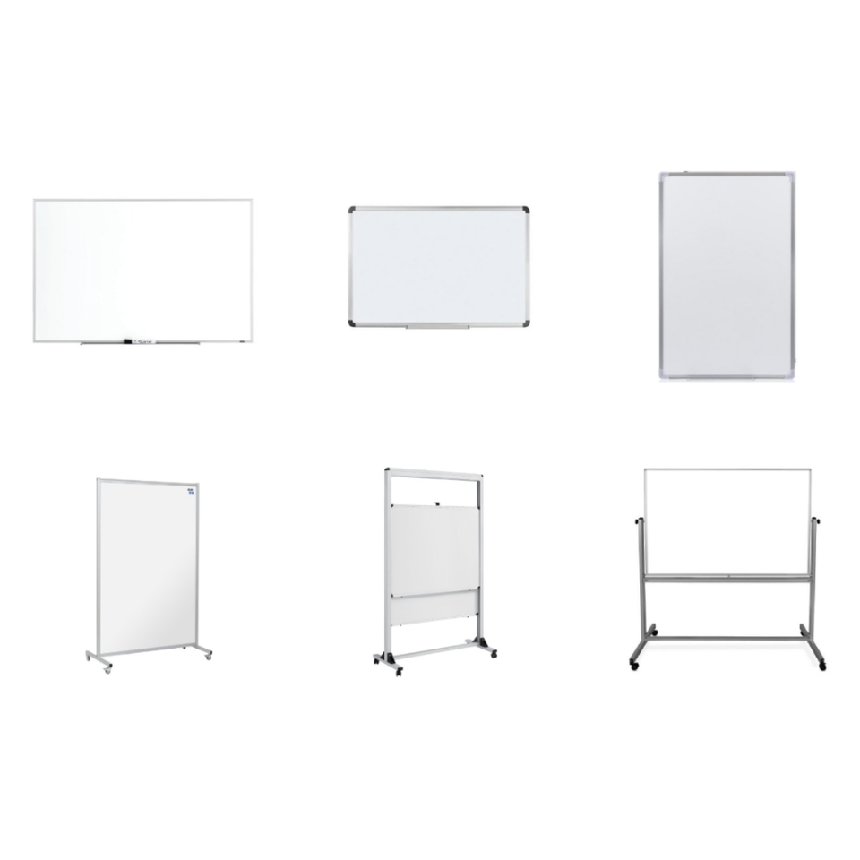 Multi Functional Reversible Mobile Whiteboard Classroom Room Divider with Dry Erase Surface School Training Center Office Use