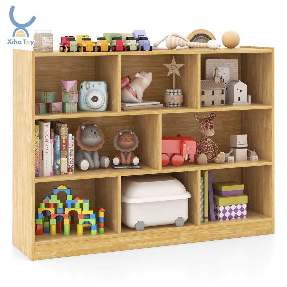 Kindergarten Furniture Preschool Classroom Design Nursery Book Toy Storage Organizer Wooden Montessori Daycare Cube Cabinet