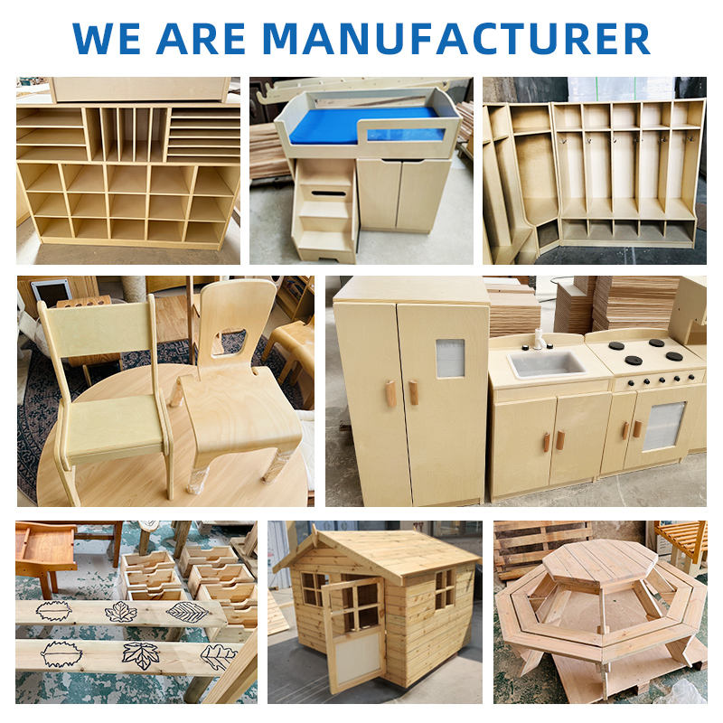 Kindergarten Furniture Preschool Classroom Design Nursery Book Toy Storage Organizer Wooden Montessori Daycare Cube Cabinet