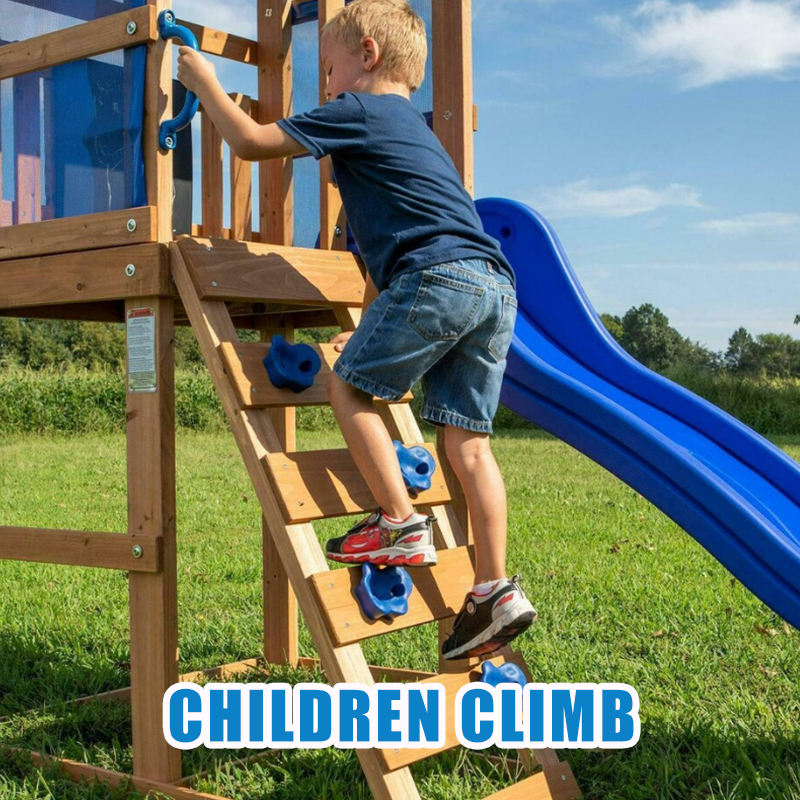 XIHA Outdoor Play-Wooden Climbing Frame Slide Swing Set KindergartenOutdoor Playground for Children Play Set