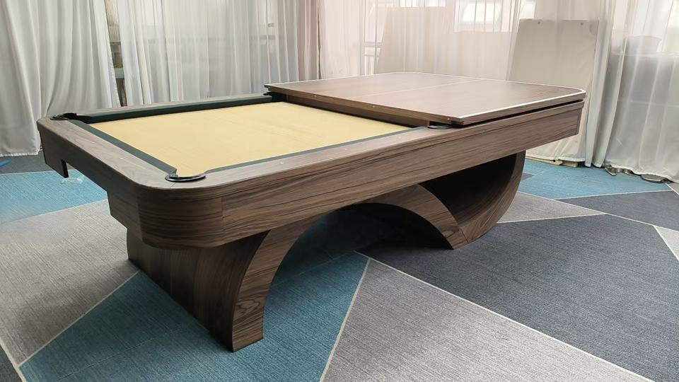 Factory Customized High Quality Solid Wood Pool Table 7ft Luxury Standard Design Slate Home Tournament Grade Leather Pockets