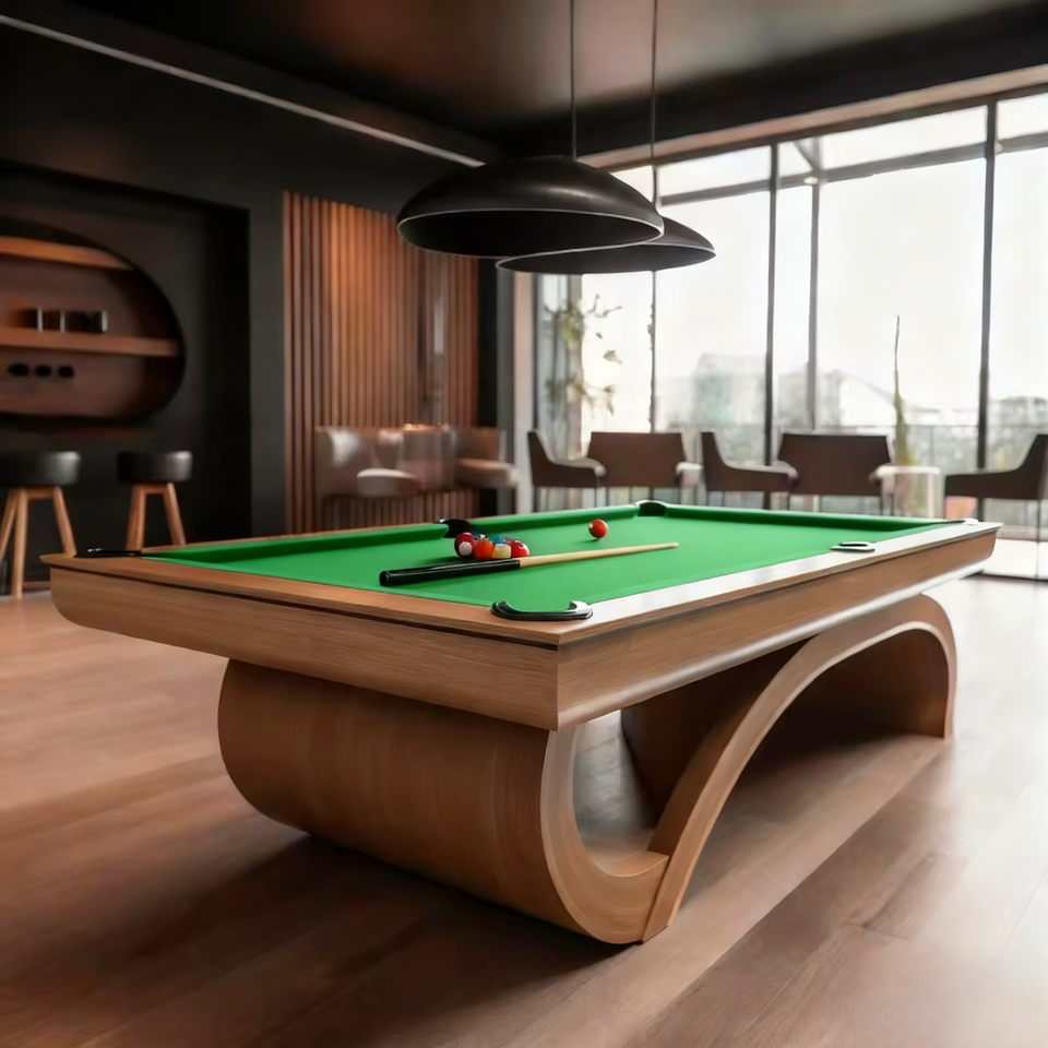 Factory Customized High Quality Solid Wood Pool Table 7ft Luxury Standard Design Slate Home Tournament Grade Leather Pockets
