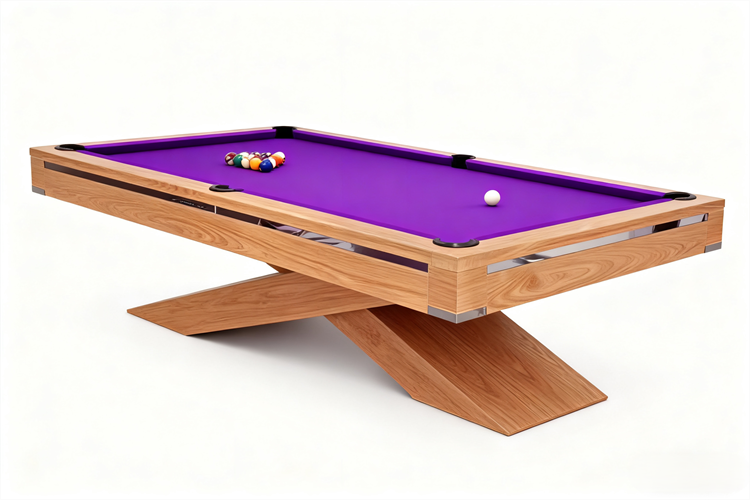Factory Customized 2026 Solid Wood Pool Table 7ft Wood Cushion Bluestone Slabs Durable Luxury Tournament Grade Leather