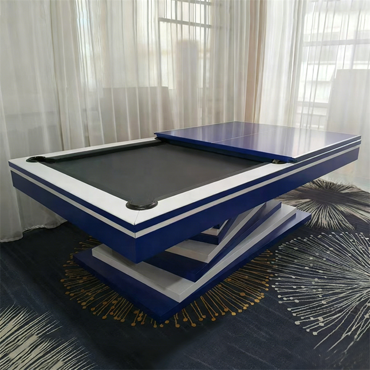 Factory Hot Selling Customized Modern Tournament Grade Billiards Table 8ft/9ft Automatic Return & Solid Wood Home Dining Table