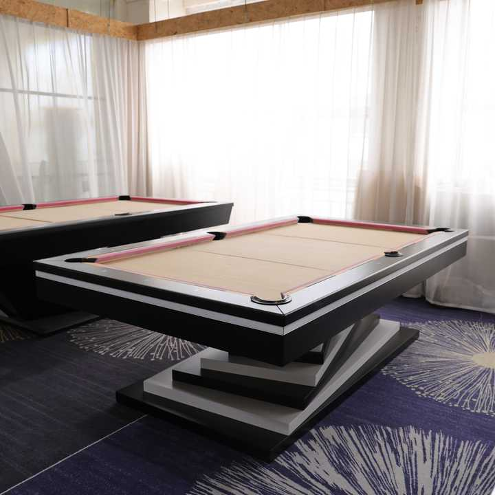 Factory Hot Selling Customized Modern Tournament Grade Billiards Table 8ft/9ft Automatic Return & Solid Wood Home Dining Table
