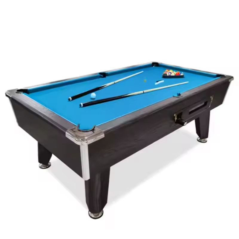 2025 American Luxury Coin Operated Home Pool Table Custom Size 7ft Ball Return Feature Billiard Tables High Speed Table Cloth
