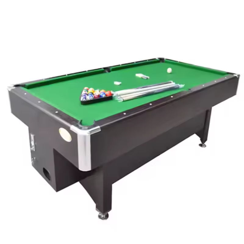 2025 American Luxury Coin Operated Home Pool Table Custom Size 7ft Ball Return Feature Billiard Tables High Speed Table Cloth