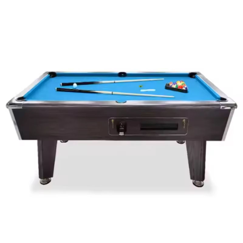 2025 American Luxury Coin Operated Home Pool Table Custom Size 7ft Ball Return Feature Billiard Tables High Speed Table Cloth