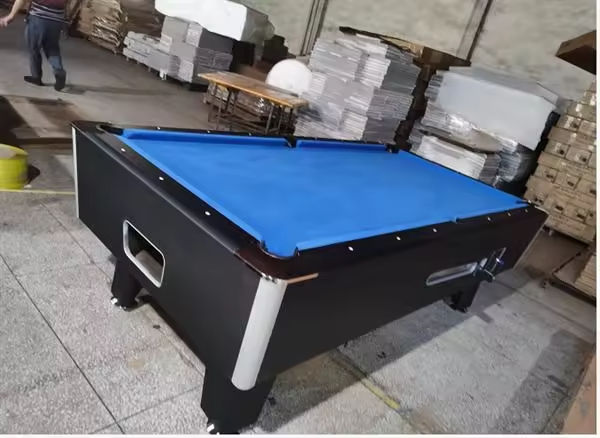 2025 American Luxury Coin Operated Home Pool Table Custom Size 7ft Ball Return Feature Billiard Tables High Speed Table Cloth