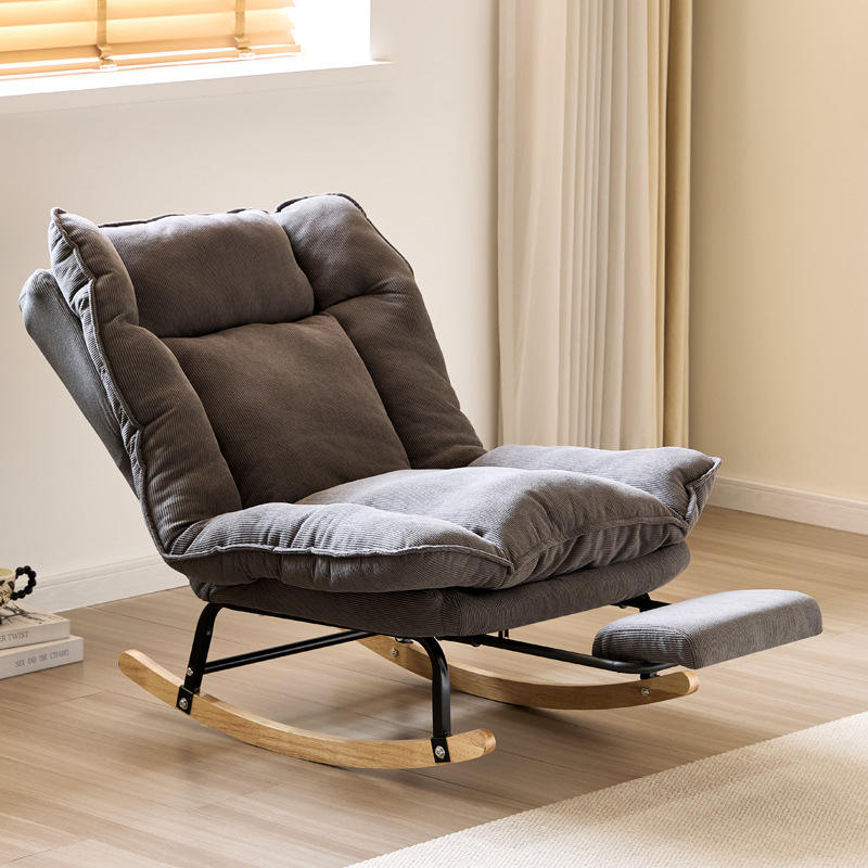 Luxury Modern Rocking Chair High Lazy Sofa with Armrests and Footrest for the Living Room Home Furniture Recliner Chair Hotel