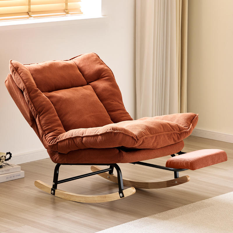 Luxury Modern Rocking Chair High Lazy Sofa with Armrests and Footrest for the Living Room Home Furniture Recliner Chair Hotel