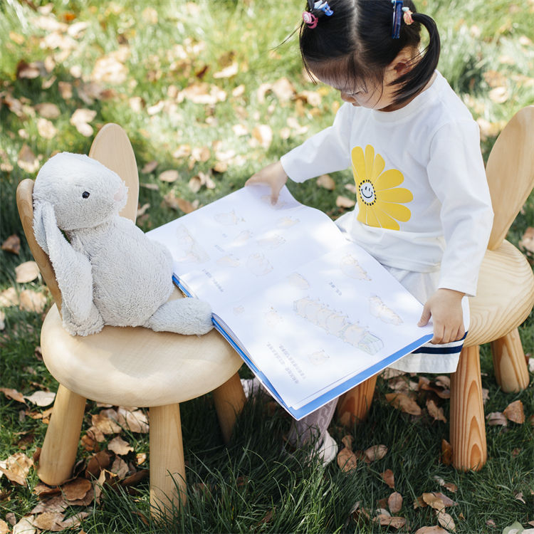 2021 New Modern Pine Maple Oak Walnut Wood Children's Solid Wood Dining Chair for Bedroom and Outdoor Use From JIAMUJIA