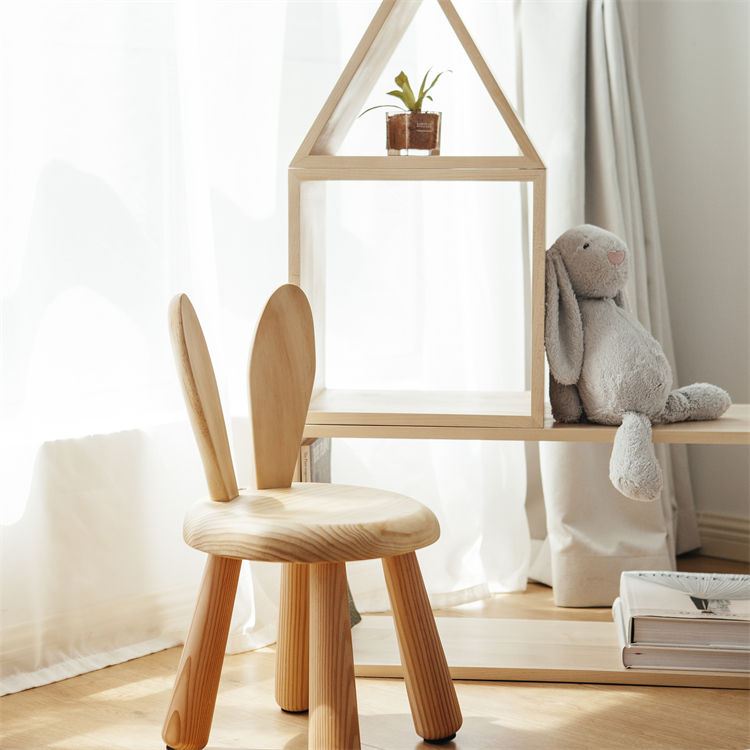 2021 New Modern Pine Maple Oak Walnut Wood Children's Solid Wood Dining Chair for Bedroom and Outdoor Use From JIAMUJIA