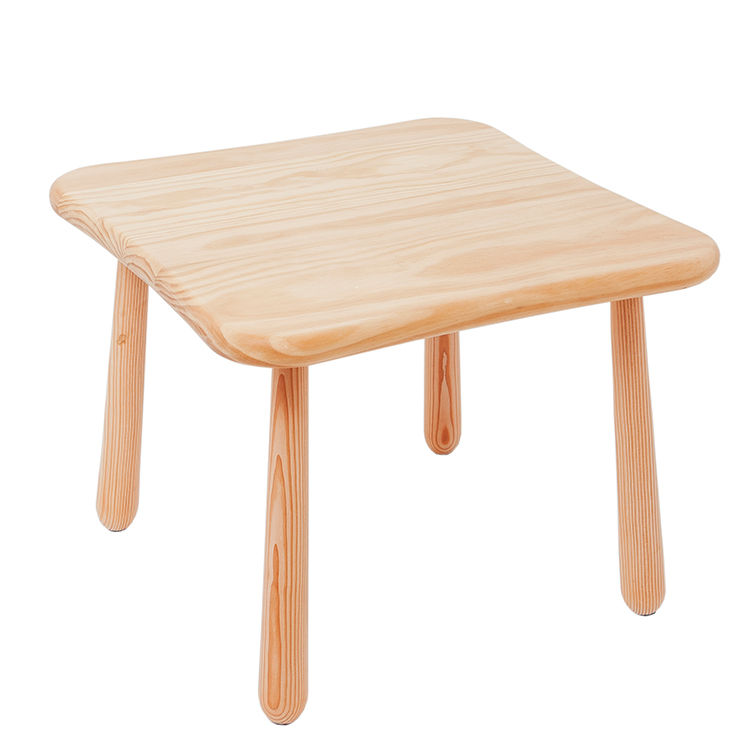 JIAMUJIA Hot Sale Eco-friendly Solid Pine Wooden square Kids' Tables