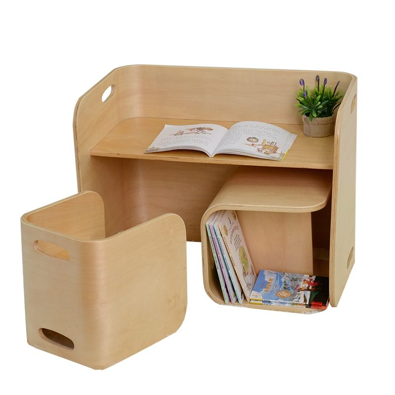 Preschool Montessori Toddler Learning School Modern Custom Wood Multifunctional Furniture Kids Table Chair Sets
