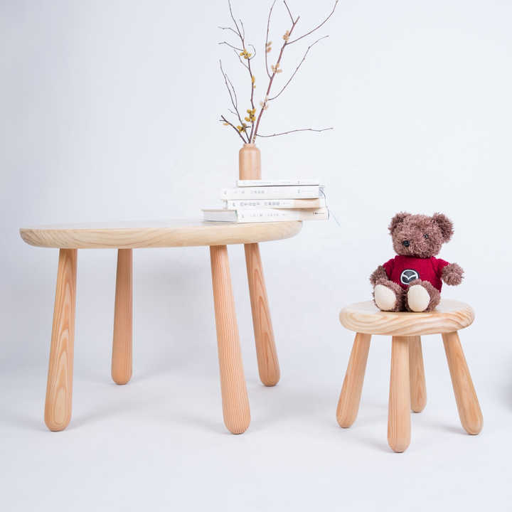 Nordic Style Kids Tables and Chairs Set Children Reading Play Study Table Sets for Kids Customized Standard Contemporary