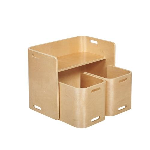 Kids Activity Wooden Learning Desk and Chair Set for Bedroom & Living Room School Children Furniture