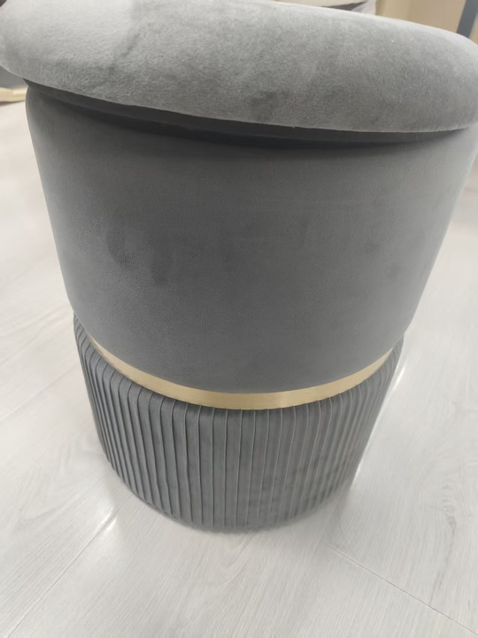 Modern Simple Waterproof Durable Storage Footstool Household Storage Stool for Living Room Bedroom Portable for Hotel Apartment