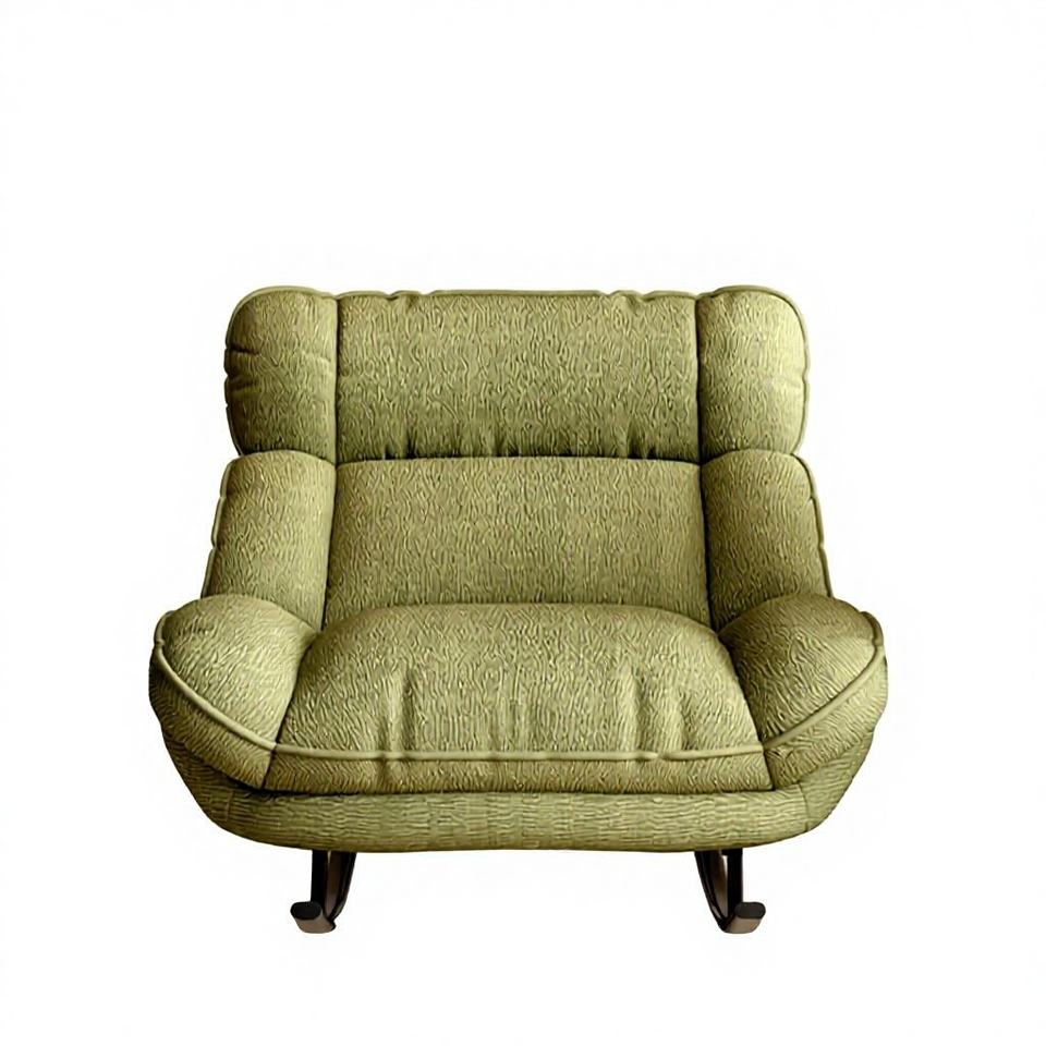 Lazy Sofa Rocking Chair Adult Balcony Home Leisure Chair Reclining Style Chair with Thick Cushion