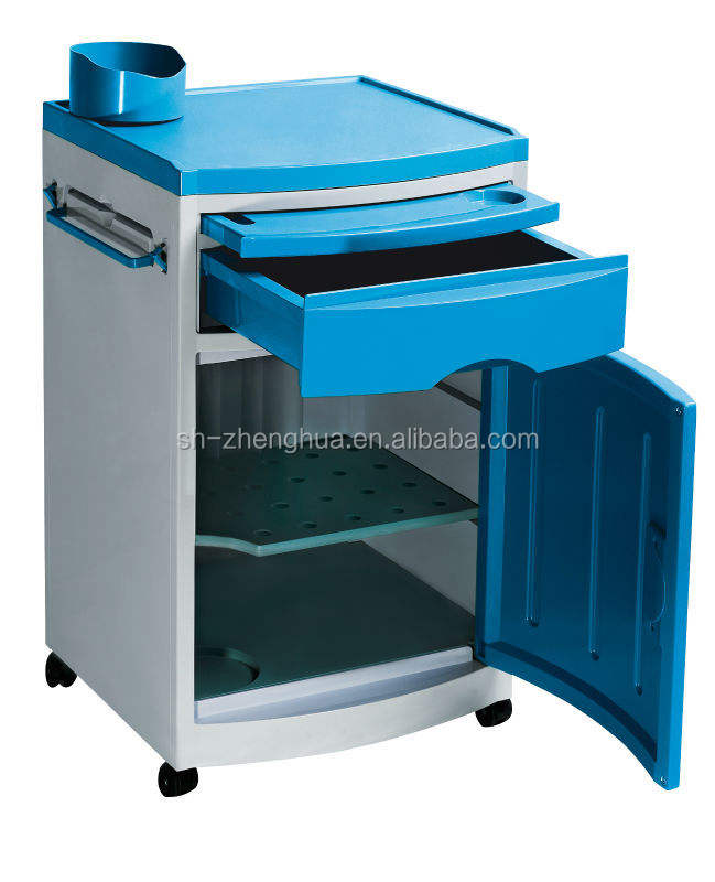 Colorful Medical Bed Side Cabinet for Hospital Patient Wards