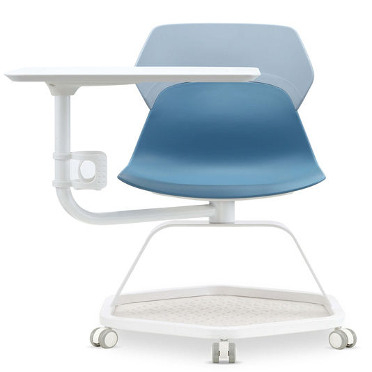 Comfortable Padded School Plastic Student Conference Training Chair for Classroom Meeting Office Adjustable Lumbar Support