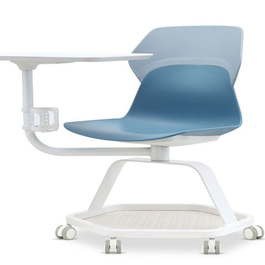 Comfortable Padded School Plastic Student Conference Training Chair for Classroom Meeting Office Adjustable Lumbar Support