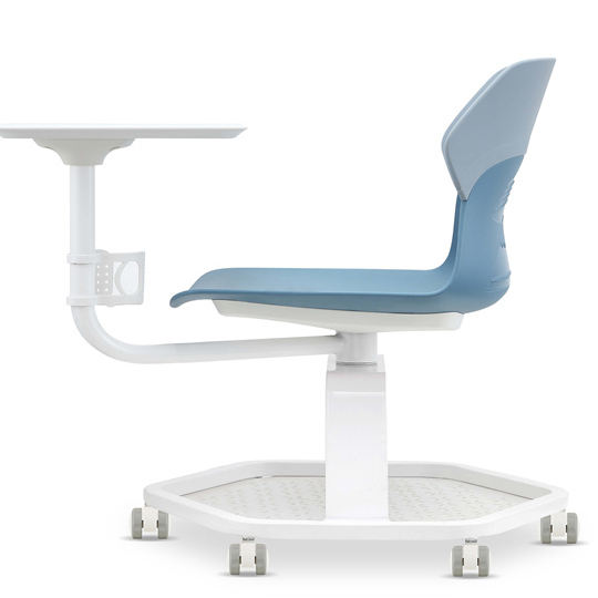 Comfortable Padded School Plastic Student Conference Training Chair for Classroom Meeting Office Adjustable Lumbar Support