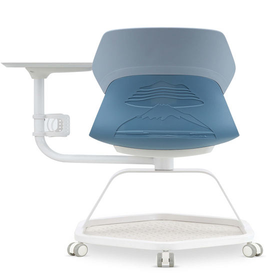 Comfortable Padded School Plastic Student Conference Training Chair for Classroom Meeting Office Adjustable Lumbar Support