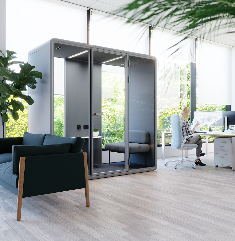 Soundproof Indoor Mobile Work Space Office Pod Meeting Work Pods Phone Study Cabin Booth