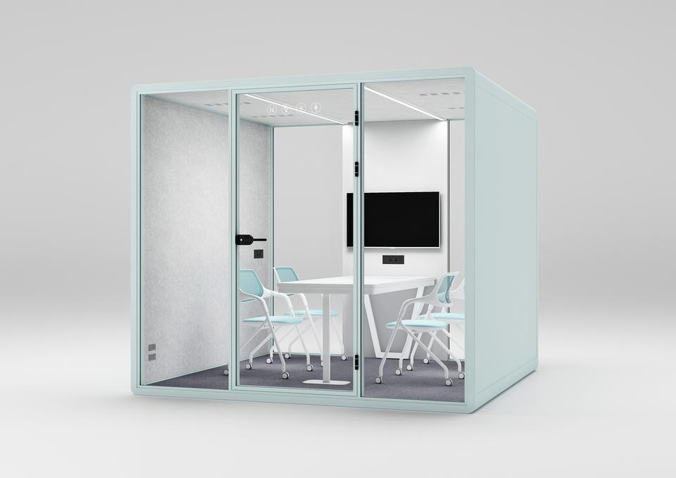 Soundproof Office Pod Meeting Booth Modern Cabine Low Noise Large Size Soundproof Office Meeting Pod