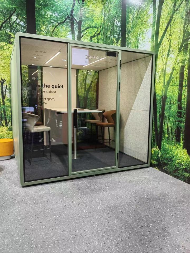 Movable Portable Meeting Soundproof Booth Acoustic Private Office Meeting Pod Phone Booth Office Working Studio Sound Booth