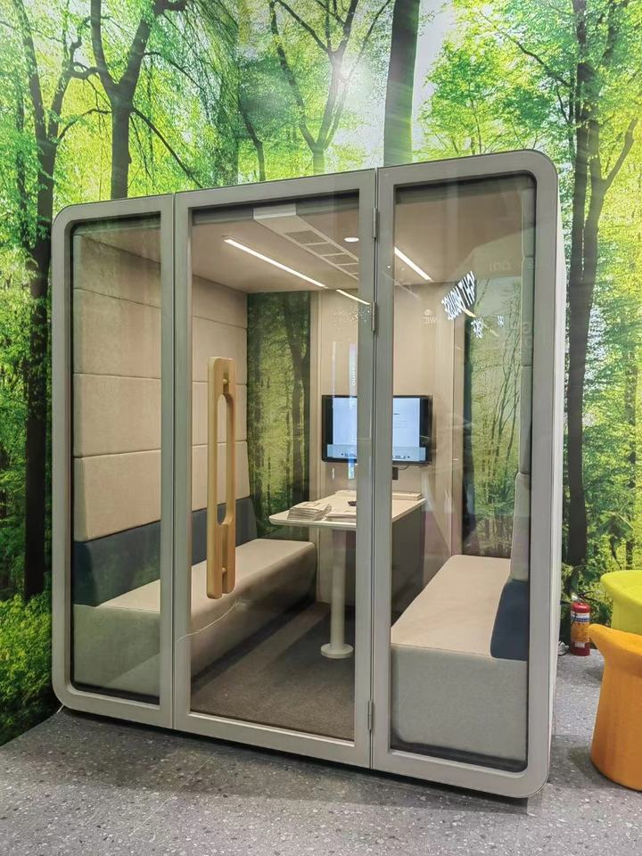 Movable Portable Meeting Soundproof Booth Acoustic Private Office Meeting Pod Phone Booth Office Working Studio Sound Booth