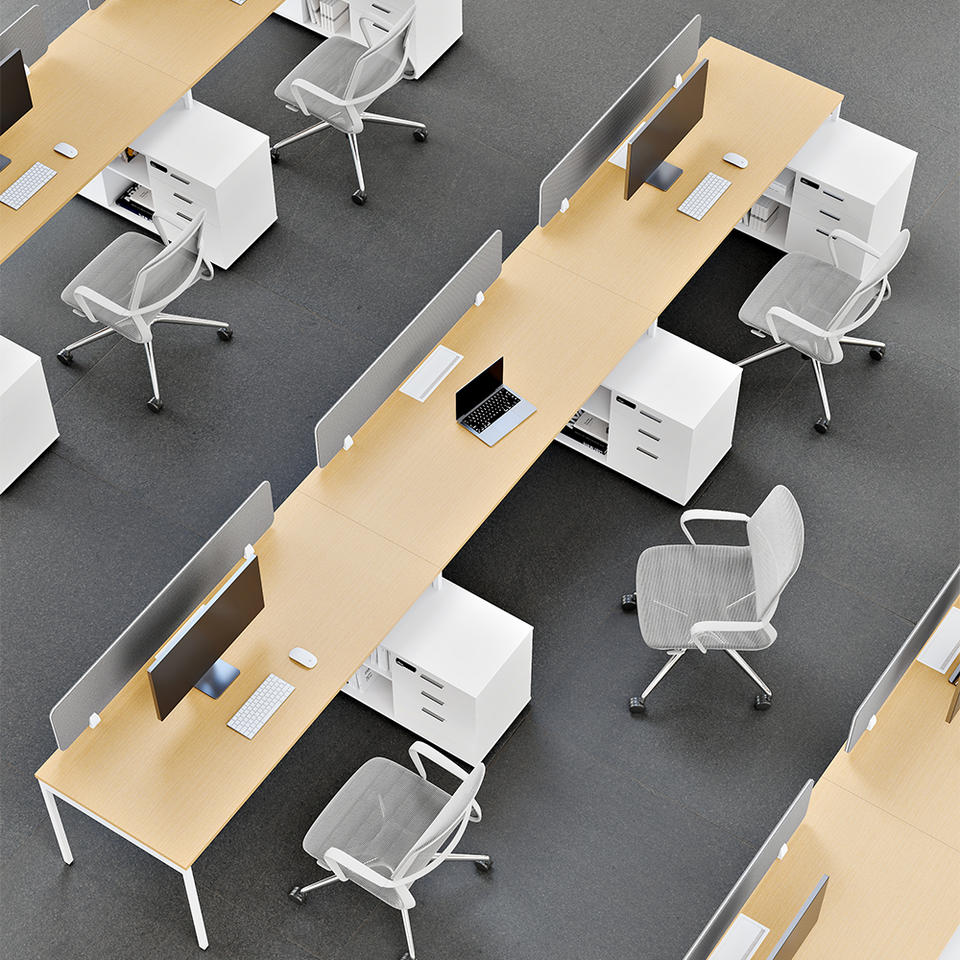 Modern professional 1-3 person wooden work stations office desk furniture