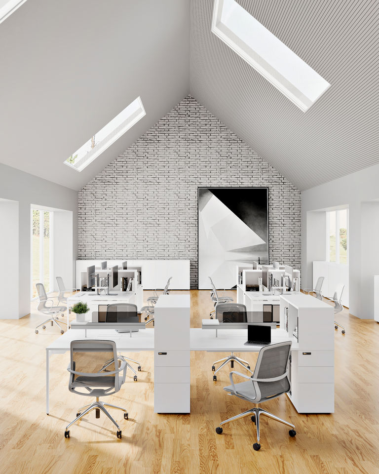 Modern professional 1-3 person wooden work stations office desk furniture