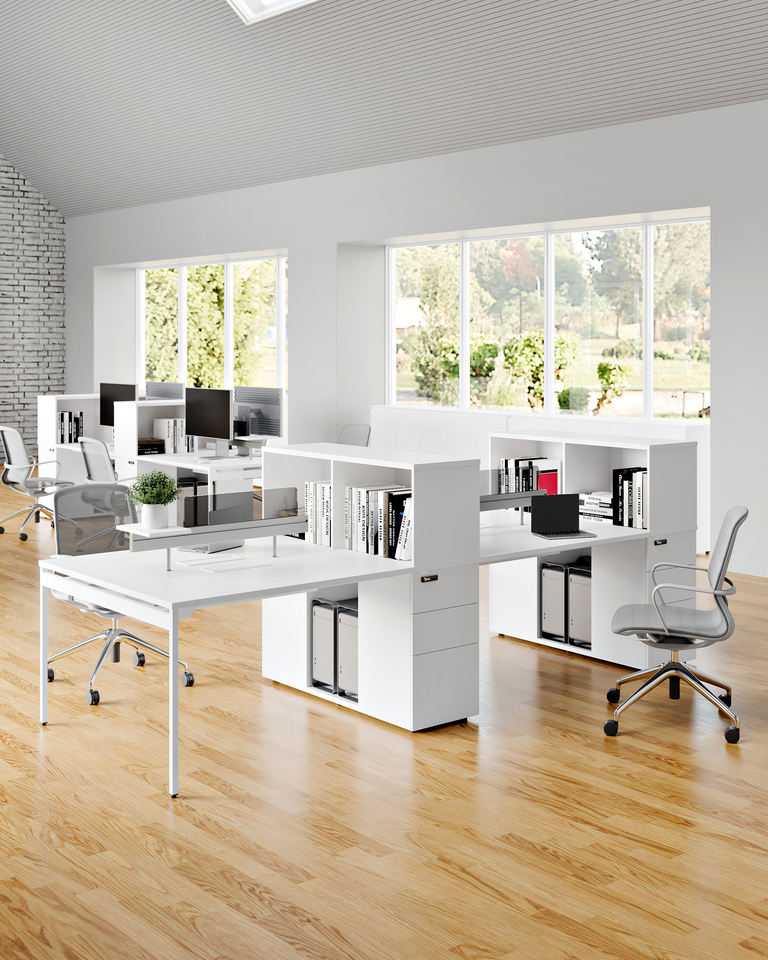 Modern professional 1-3 person wooden work stations office desk furniture