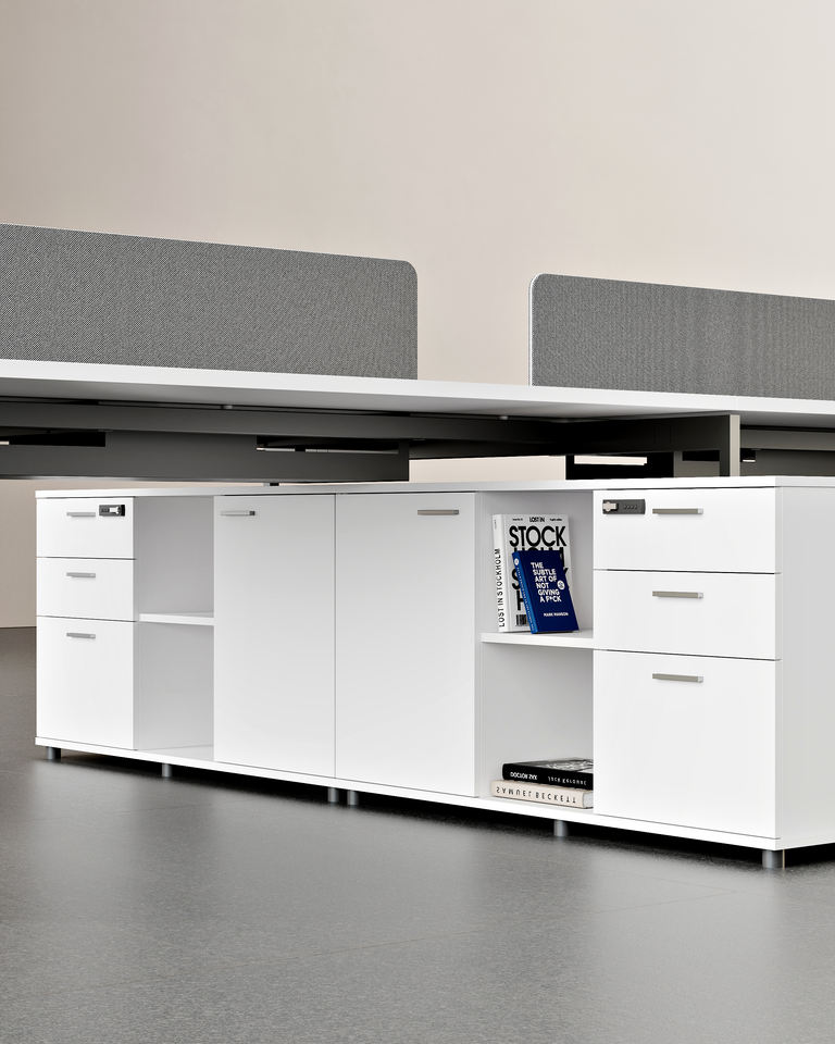 Estación de trabajo moderna de Alibaba para 2-6 personas, diseño de escritorio de oficina, muebles de oficina