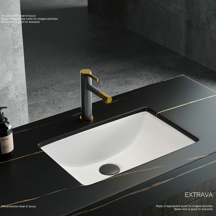 Chaozhou Good Quality Ceramic Square Bathroom Sink Modern Design Under Counter Wash Basin Sanitary Wares for Under Table Use