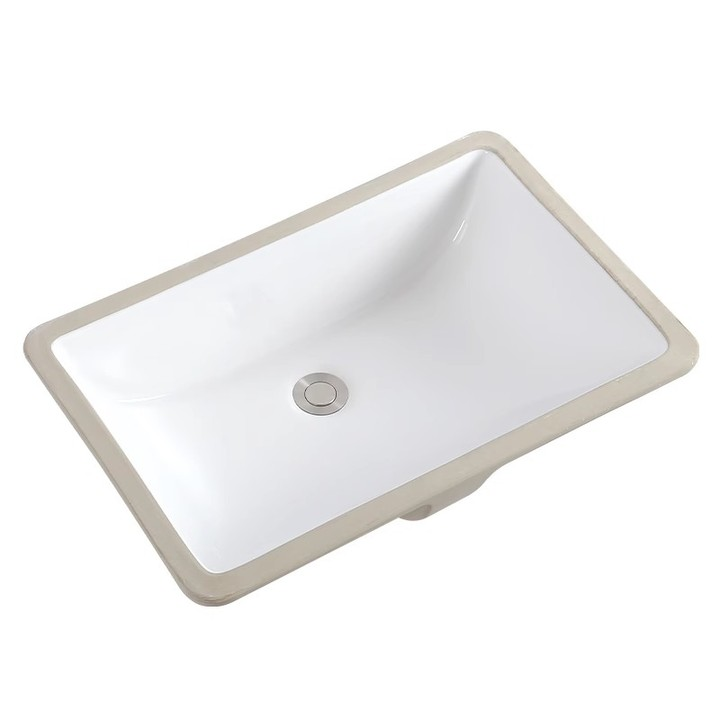 Chaozhou Good Quality Ceramic Square Bathroom Sink Modern Design Under Counter Wash Basin Sanitary Wares for Under Table Use