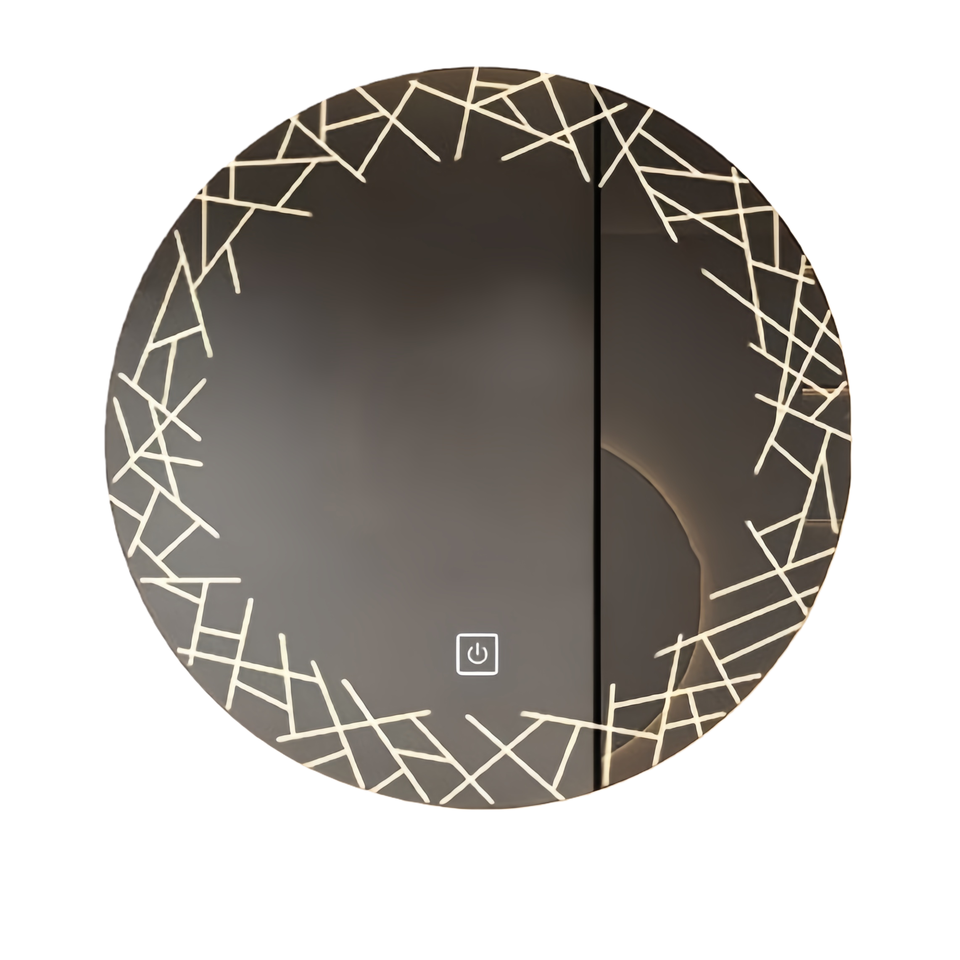 LED Whole Sell Smart Mirror with Illuminated Design Modern Round Frameless Adjustable Lighting for Home & Hotel
