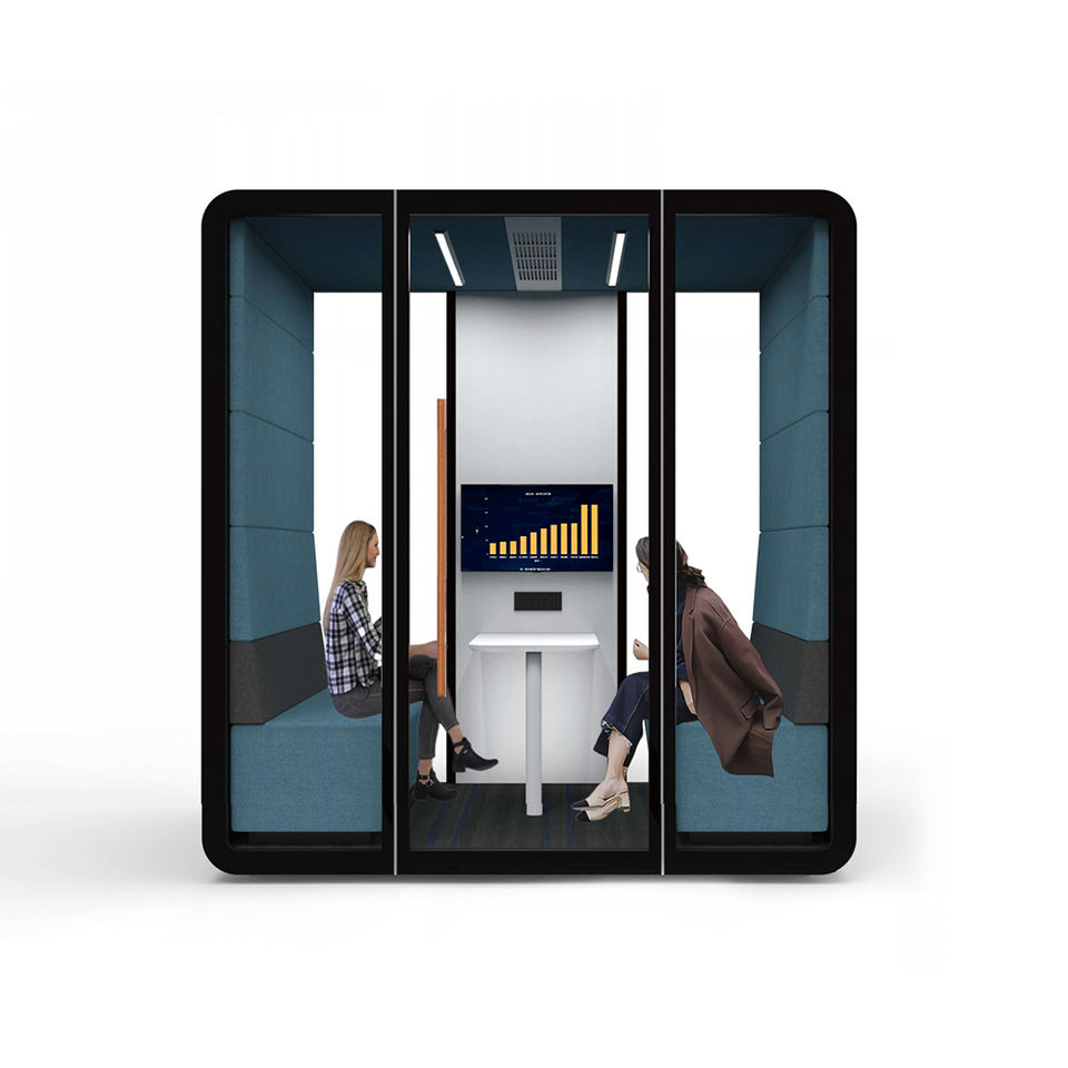 Modern Aluminum Phone Booth Prefab Work Pod for Office Hotel School-Indoor Meeting Space Movable & Soundproof for Sale