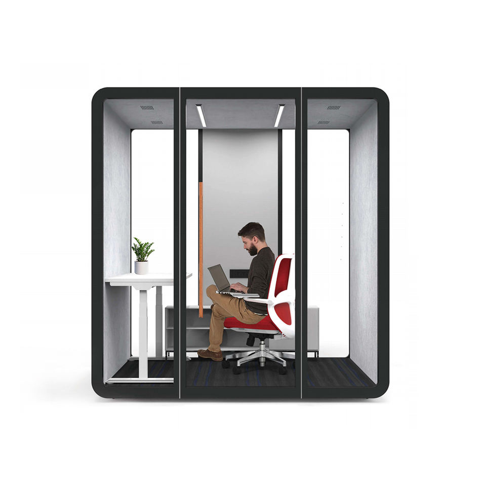 Modern Aluminum Phone Booth Prefab Work Pod for Office Hotel School-Indoor Meeting Space Movable & Soundproof for Sale