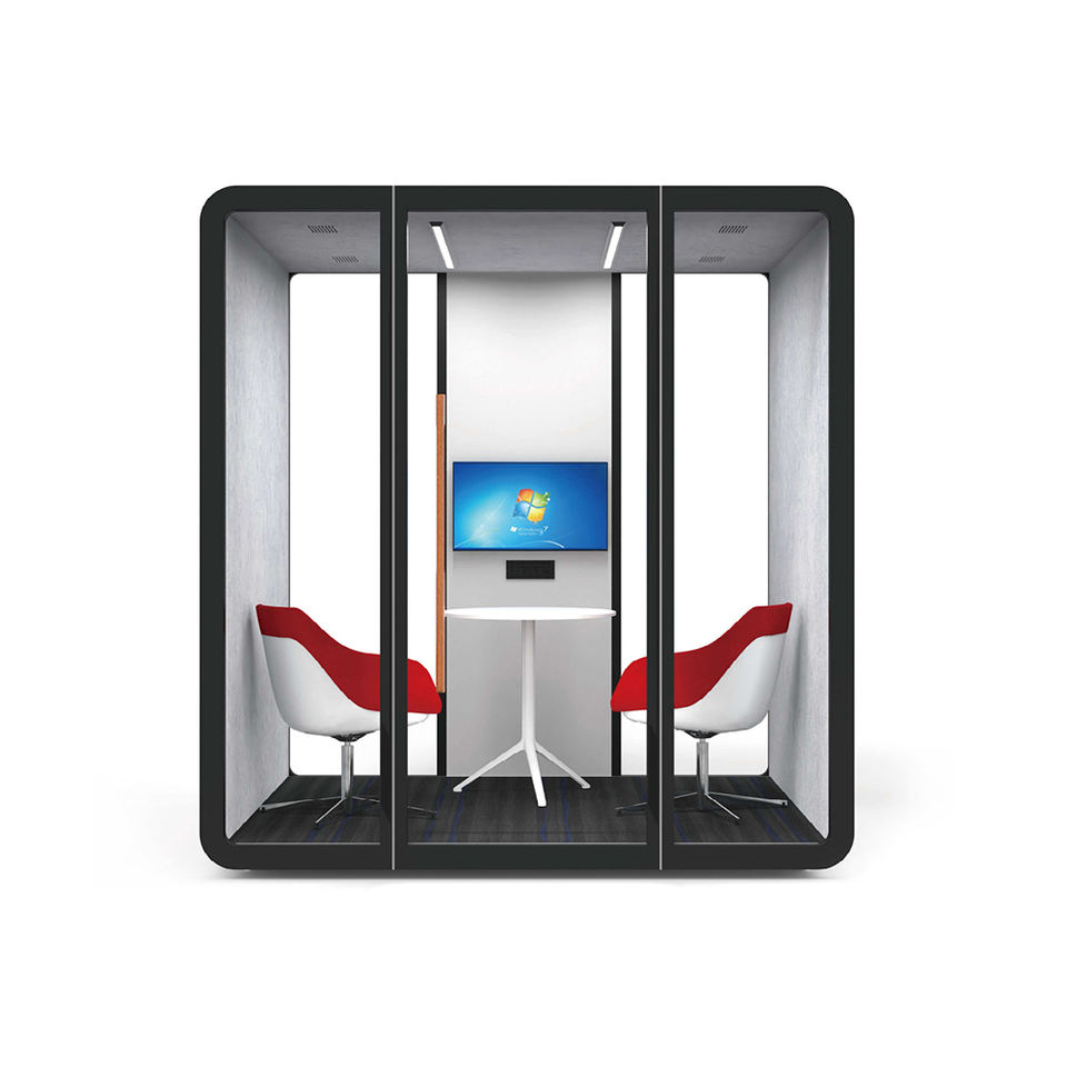 Modern Aluminum Phone Booth Prefab Work Pod for Office Hotel School-Indoor Meeting Space Movable & Soundproof for Sale