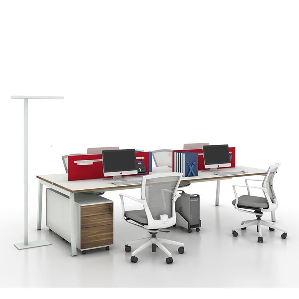 Professional Manufacturer Temporary Portable Partition Cubicle Workstation Desk for 4 People