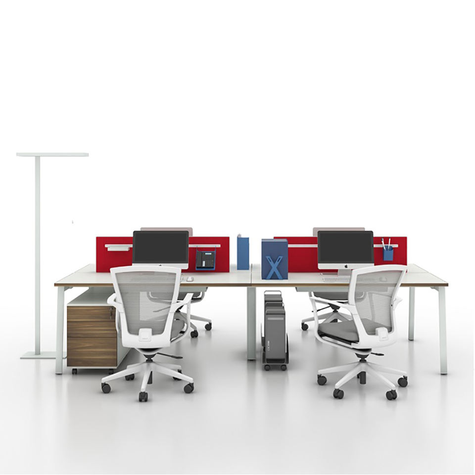 Professional Manufacturer Temporary Portable Partition Cubicle Workstation Desk for 4 People